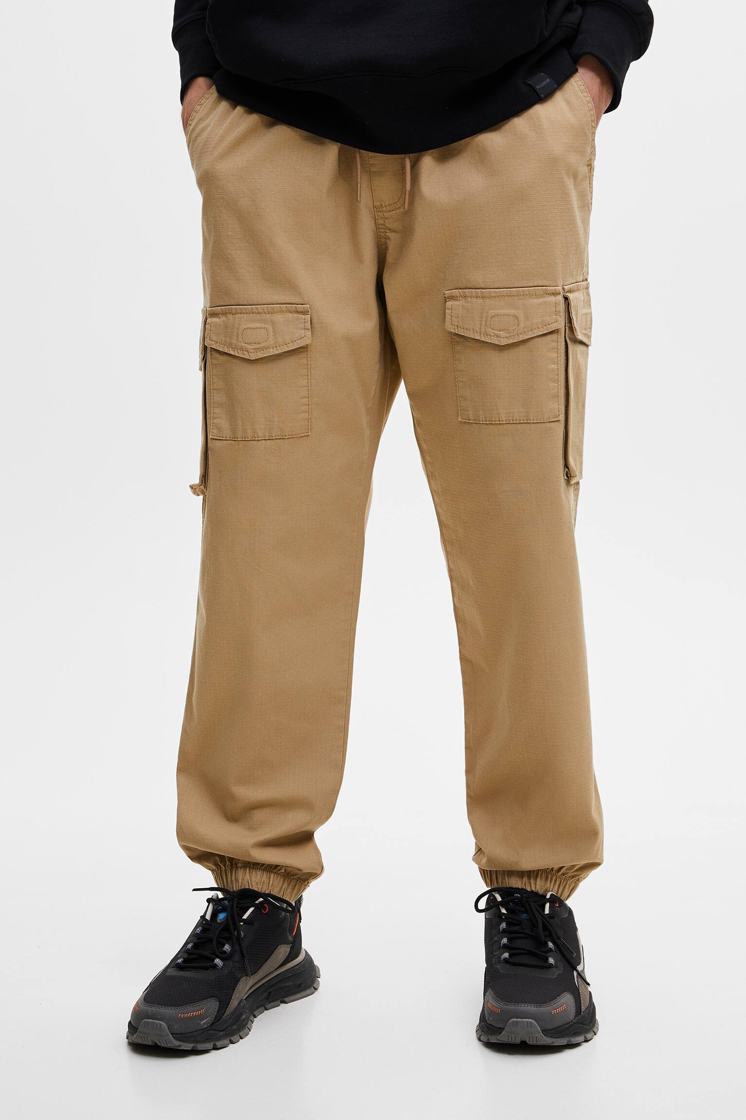 Ripstop Cargo Trousers With Pockets - الصورة 3