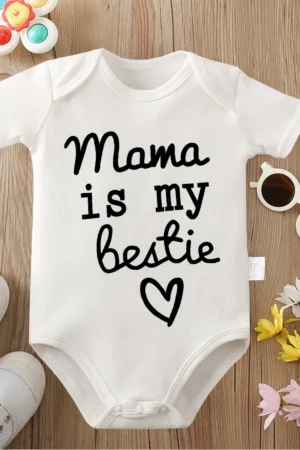 بدلة ماما هي أفضل ملابس قطنية 100% مطبوعة رائعة ومريحة وناعمة للأطفال حديثي الولادة من عمر 0 إلى 12 شهرًا