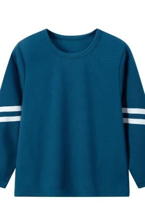 الخريف الأطفال التجفيف السريع الرياضة طويلة الأكمام تي شيرت جوكر فتاة عادية T صبي كبير كرة القدم كرة السلة بأكمام طويلة T.