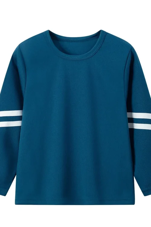 الخريف الأطفال التجفيف السريع الرياضة طويلة الأكمام تي شيرت جوكر فتاة عادية T صبي كبير كرة القدم كرة السلة بأكمام طويلة T.