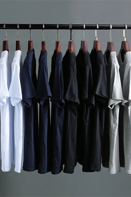 ہول سیل ڈراپ شپ 100% کاٹن سمر نرم پتلی چھوٹی بازو والی ٹی شرٹ مردوں کی سادہ ٹی اسٹینڈرڈ خالی ٹی شرٹ انس ٹیز ٹاپ