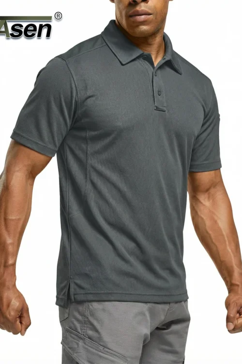 Tacvasen-قميص بولو قصير الأكمام للرجال ، سريع الجفاف ، جيد التهوية ، للعمل ، صيد الأسماك ، المشي لمسافات طويلة ، الغولف ، الصيف