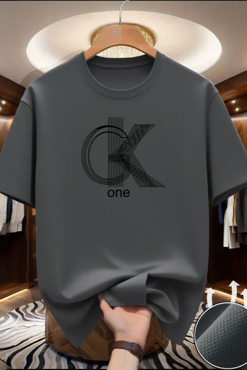 تيشيرتات رجالية مطبوعة – ياقة دائرية، أكمام قصيرة، أساسيات الصيف، طبعات عصرية، ملابس مريحة | حديث سي.سي.سي